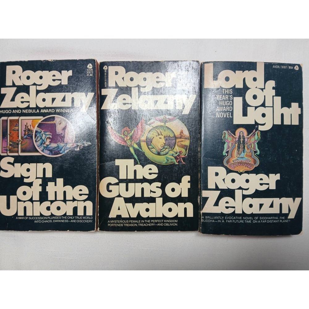 Vintage Roger Zelazny Paperback Lot (3 Books) - Chronicles of Amber Ect